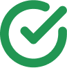 Green checkmark indicating success or approval